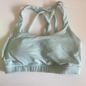 Lululemon energy bra Sz 6 baby blue EUC